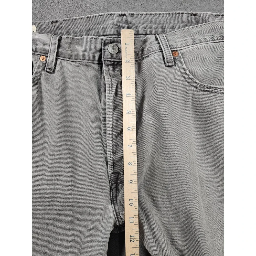 Levi's‎ 501 Original Button Fly Jeans Mens 38x34 Light Gray Premium Denim